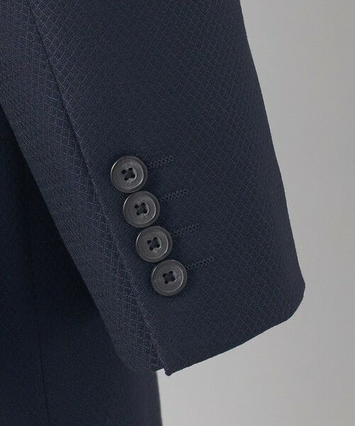 gotairiku / ゴタイリク セットアップ | 【御幸毛織】ドライスピナーツイルストレッチスーツ_ネイビー格子 | 詳細5