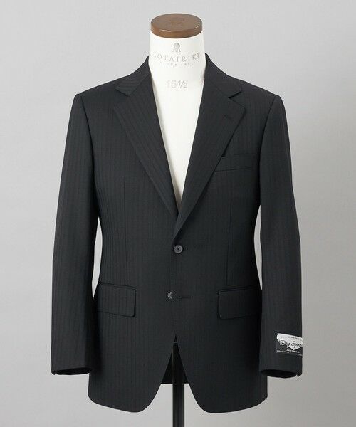 gotairiku / ゴタイリク セットアップ | 【御幸毛織】ドライスピナーツイルストレッチスーツ_ブラックストライプ | 詳細1