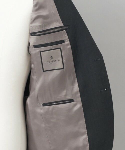 gotairiku / ゴタイリク セットアップ | 【御幸毛織】ドライスピナーツイルストレッチスーツ_ブラックストライプ | 詳細10