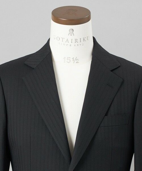 gotairiku / ゴタイリク セットアップ | 【御幸毛織】ドライスピナーツイルストレッチスーツ_ブラックストライプ | 詳細3