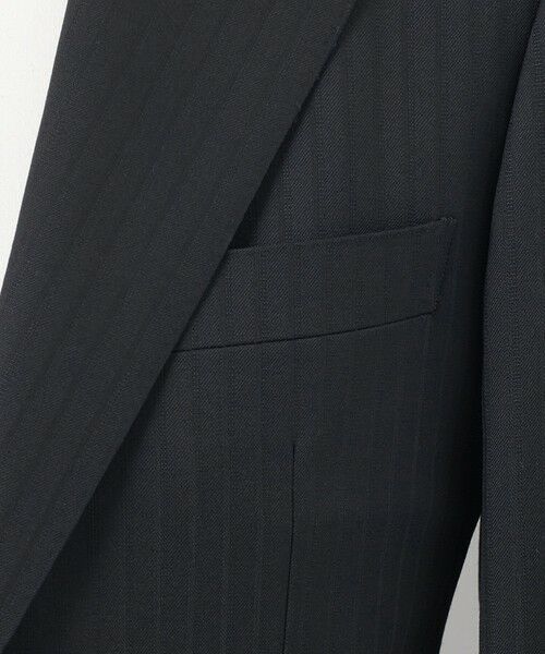 gotairiku / ゴタイリク セットアップ | 【御幸毛織】ドライスピナーツイルストレッチスーツ_ブラックストライプ | 詳細4