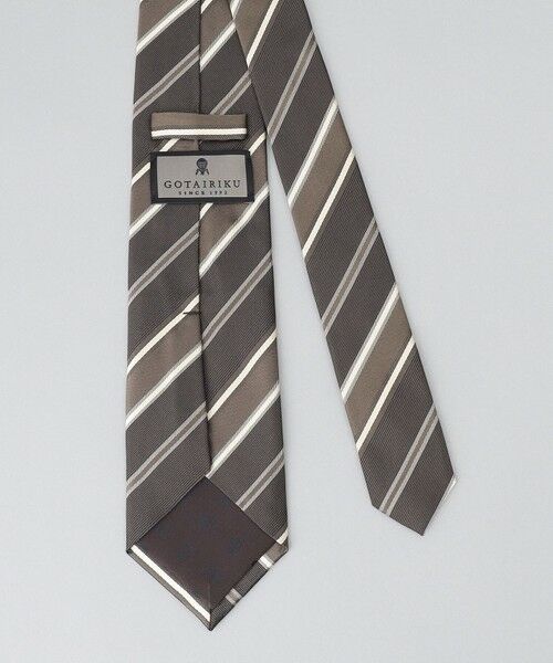 gotairiku / ゴタイリク ネクタイ | GOTAIRIKU別注【日本製】シルク ネクタイ_ストライプ | 詳細2