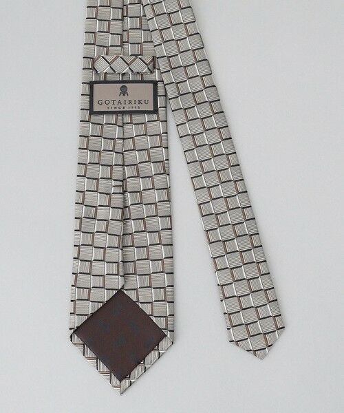 gotairiku / ゴタイリク ネクタイ | GOTAIRIKU別注【日本製】シルク ネクタイ_チェック織り | 詳細2