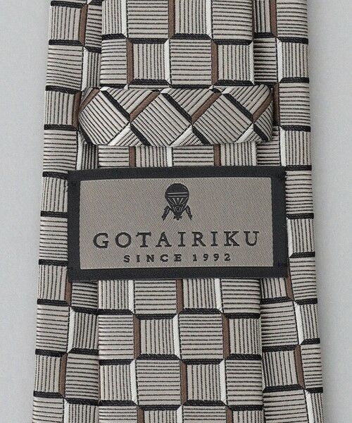 gotairiku / ゴタイリク ネクタイ | GOTAIRIKU別注【日本製】シルク ネクタイ_チェック織り | 詳細4