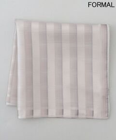 gotairiku / ゴタイリク ハンカチ | 【WEAR BLACK】シルク100％ フォーマルチーフ_チェック