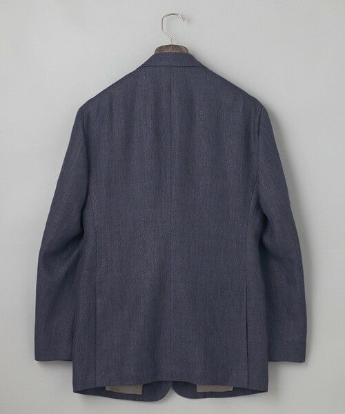 gotairiku / ゴタイリク テーラードジャケット | 【DORMEUIL】ドーメル HEXAGON リネン ジャケット_ネイビー | 詳細1