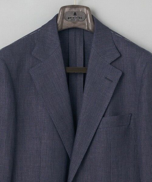 gotairiku / ゴタイリク テーラードジャケット | 【DORMEUIL】ドーメル HEXAGON リネン ジャケット_ネイビー | 詳細2