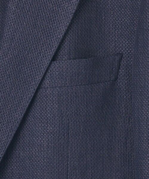 gotairiku / ゴタイリク テーラードジャケット | 【DORMEUIL】ドーメル HEXAGON リネン ジャケット_ネイビー | 詳細4