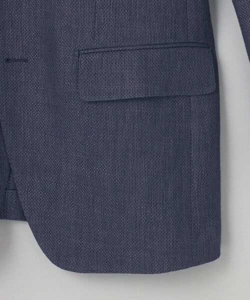 gotairiku / ゴタイリク テーラードジャケット | 【DORMEUIL】ドーメル HEXAGON リネン ジャケット_ネイビー | 詳細5