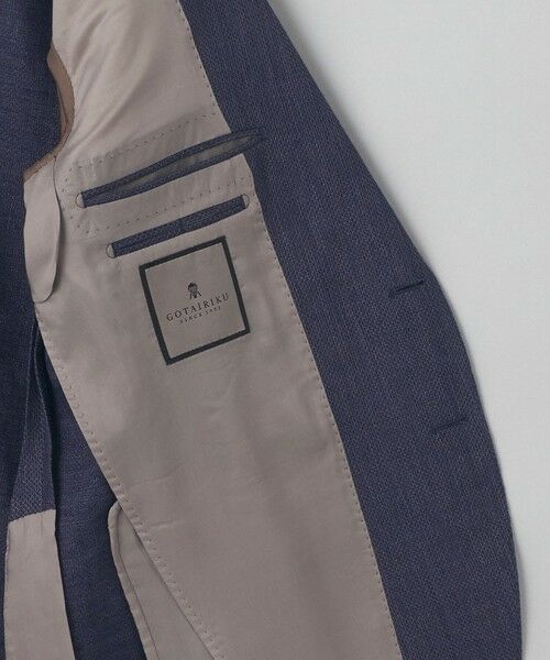 gotairiku / ゴタイリク テーラードジャケット | 【DORMEUIL】ドーメル HEXAGON リネン ジャケット_ネイビー | 詳細9