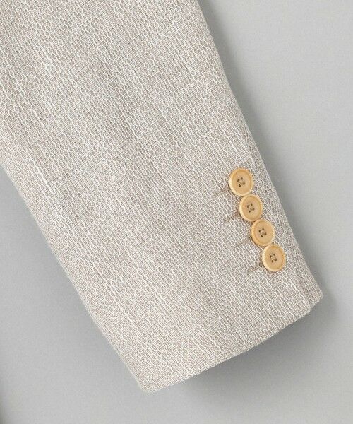 gotairiku / ゴタイリク テーラードジャケット | 【DORMEUIL】ドーメル HEXAGON リネン ジャケット_ベージュ | 詳細10