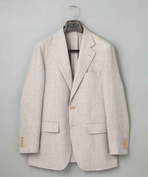 gotairiku / ゴタイリク テーラードジャケット | 【DORMEUIL】ドーメル HEXAGON リネン ジャケット_ベージュ | 詳細7
