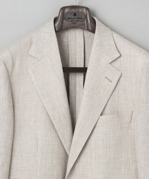 gotairiku / ゴタイリク テーラードジャケット | 【DORMEUIL】ドーメル HEXAGON リネン ジャケット_ベージュ | 詳細9