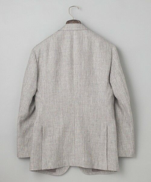 gotairiku / ゴタイリク テーラードジャケット | 【DORMEUIL】ドーメル HEXAGON リネン ジャケット_ライトグレー | 詳細1