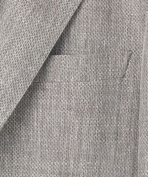 gotairiku / ゴタイリク テーラードジャケット | 【DORMEUIL】ドーメル HEXAGON リネン ジャケット_ライトグレー | 詳細4