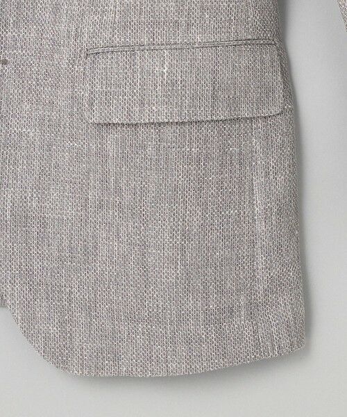 gotairiku / ゴタイリク テーラードジャケット | 【DORMEUIL】ドーメル HEXAGON リネン ジャケット_ライトグレー | 詳細5