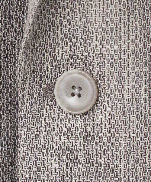 gotairiku / ゴタイリク テーラードジャケット | 【DORMEUIL】ドーメル HEXAGON リネン ジャケット_ライトグレー | 詳細6