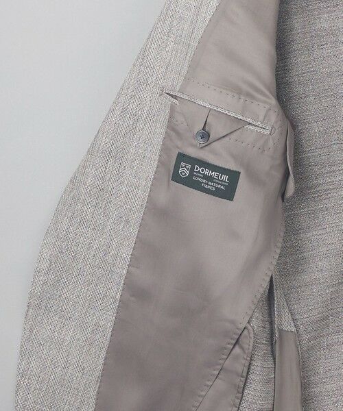 gotairiku / ゴタイリク テーラードジャケット | 【DORMEUIL】ドーメル HEXAGON リネン ジャケット_ライトグレー | 詳細8