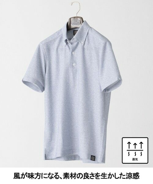 gotairiku / ゴタイリク ポロシャツ | 麻混・襟しっかり【洗える/通気性】ノルマンディーリネン ボタンダウンポロシャツ(25/26年モデル) | 詳細25