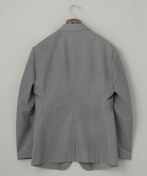 gotairiku / ゴタイリク テーラードジャケット | 圧倒的清涼感・８つの夏機能【接触冷感/通気性/軽量/撥水…等】クールドッツ セットアップジャケット_ヘリンボーンプリント（25年モデル） | 詳細4