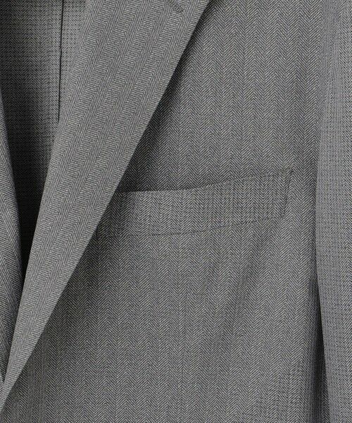 gotairiku / ゴタイリク テーラードジャケット | 圧倒的清涼感・８つの夏機能【接触冷感/通気性/軽量/撥水…等】クールドッツ セットアップジャケット_ヘリンボーンプリント（25年モデル） | 詳細6