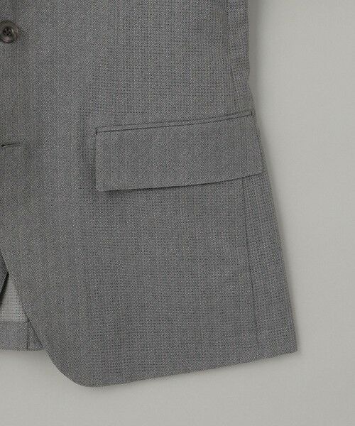 gotairiku / ゴタイリク テーラードジャケット | 圧倒的清涼感・８つの夏機能【接触冷感/通気性/軽量/撥水…等】クールドッツ セットアップジャケット_ヘリンボーンプリント（25年モデル） | 詳細9