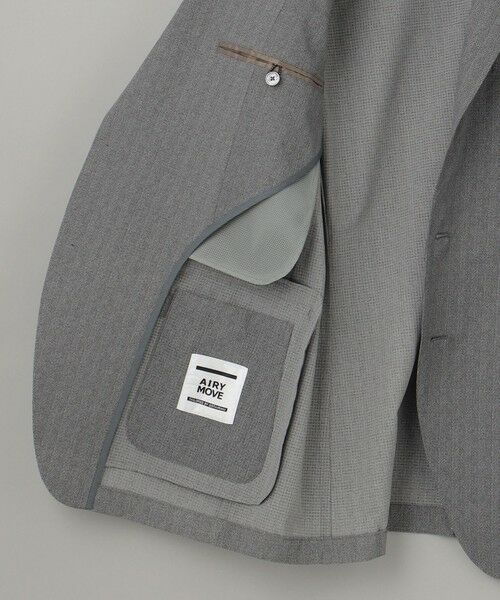 gotairiku / ゴタイリク テーラードジャケット | 圧倒的清涼感・８つの夏機能【接触冷感/通気性/軽量/撥水…等】クールドッツ セットアップジャケット_ヘリンボーンプリント（25年モデル） | 詳細11