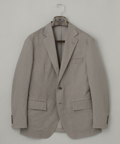 gotairiku / ゴタイリク テーラードジャケット | 圧倒的清涼感・８つの夏機能【接触冷感/通気性/軽量/撥水…等】クールドッツ セットアップジャケット_ヘリンボーンプリント（25年モデル） | 詳細22