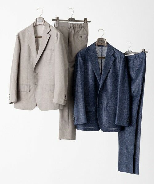 gotairiku / ゴタイリク テーラードジャケット | 圧倒的清涼感・８つの夏機能【接触冷感/通気性/軽量/撥水…等】クールドッツ セットアップジャケット_ヘリンボーンプリント（25年モデル） | 詳細16