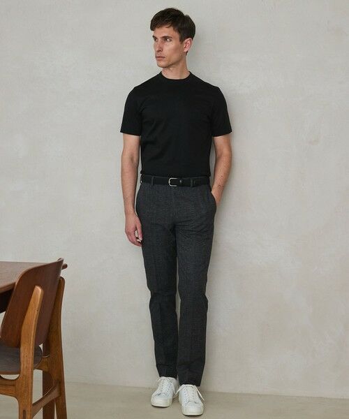 gotairiku / ゴタイリク カットソー | 仕事で着られる綿100%【クルー以上モック未満】カバーネック DRESS Tシャツ(25年モデル) | 詳細29