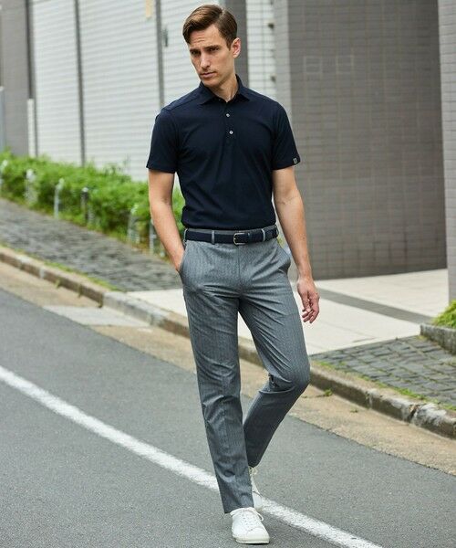 gotairiku / ゴタイリク その他パンツ | 圧倒的清涼感・８つの機能美【接触冷感/通気性/軽量/撥水…等】クールドッツ セットアップパンツ_ヘリンボーンプリント（25年モデル） | 詳細2