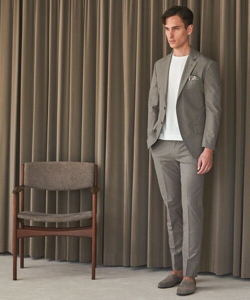 gotairiku / ゴタイリク その他パンツ | 圧倒的清涼感・８つの機能美【接触冷感/通気性/軽量/撥水…等】クールドッツ セットアップパンツ_ヘリンボーンプリント（25年モデル） | 詳細11