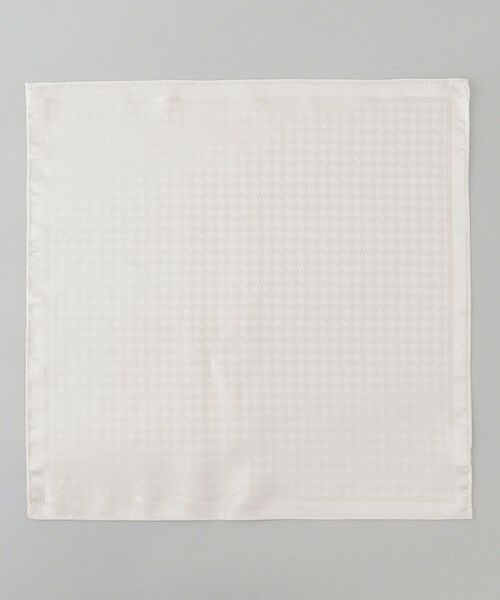 gotairiku / ゴタイリク ハンカチ | 【WEAR BLACK】シルク100％ フォーマルチーフ_ハウンドトゥース | 詳細1