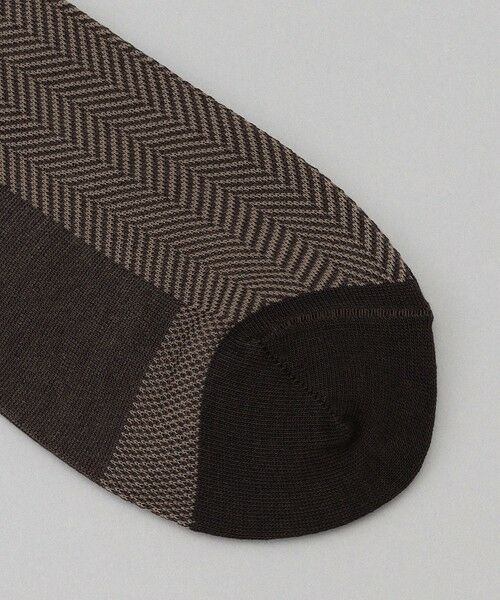 gotairiku / ゴタイリク ソックス | 蒸れにくい/高耐久【日本製/ビジカジ兼用/定番】オリジナル コーデュラ混 ソックス_ヘリンボーン柄 | 詳細2
