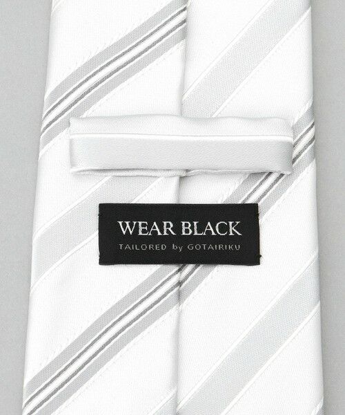 gotairiku / ゴタイリク ネクタイ | 【WEAR BLACK】フォーマル用_ストライプ ネクタイ | 詳細8