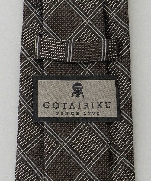gotairiku / ゴタイリク ネクタイ | GOTAIRIKU別注【日本製】シルク ネクタイ_格子柄 | 詳細4
