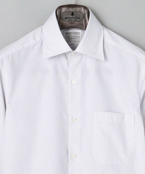 gotairiku / ゴタイリク シャツ・ブラウス | 【形態安定】PREMIUMPLEATS_セミワイドカラー 通年ドレスシャツ（カラー ストライプ） | 詳細3
