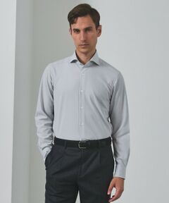 gotairiku / ゴタイリク シャツ・ブラウス | 【シワになりにくい/ストレッチ/洗える】ウールライク シャツ_カッタウェイカラー