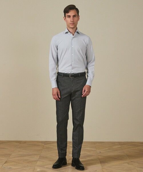 gotairiku / ゴタイリク シャツ・ブラウス | 【シワになりにくい/ストレッチ/洗える】ウールライク シャツ_カッタウェイカラー | 詳細2