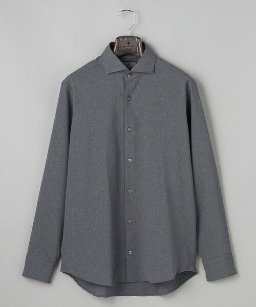 gotairiku / ゴタイリク シャツ・ブラウス | 【シワになりにくい/ストレッチ/洗える】ウールライク シャツ_カッタウェイカラー | 詳細18