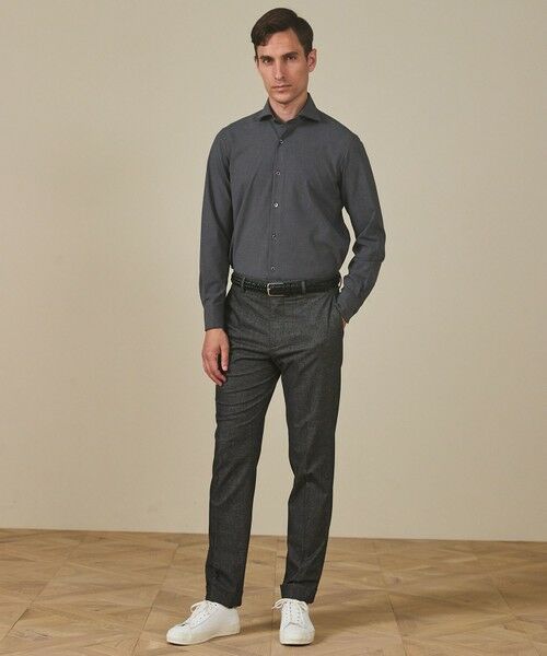 gotairiku / ゴタイリク シャツ・ブラウス | 【シワになりにくい/ストレッチ/洗える】ウールライク シャツ_カッタウェイカラー | 詳細11