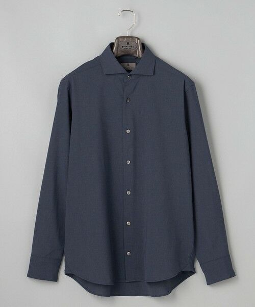 gotairiku / ゴタイリク シャツ・ブラウス | 【シワになりにくい/ストレッチ/洗える】ウールライク シャツ_カッタウェイカラー | 詳細30