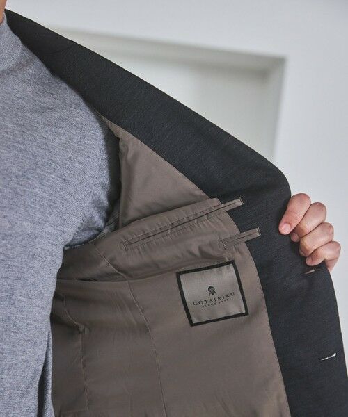 gotairiku / ゴタイリク テーラードジャケット | セットアップ対応【洗える/ストレッチ/シワになりにくい】ウォッシャブルジャージー セットアップジャケット_無地（25年モデル） | 詳細12