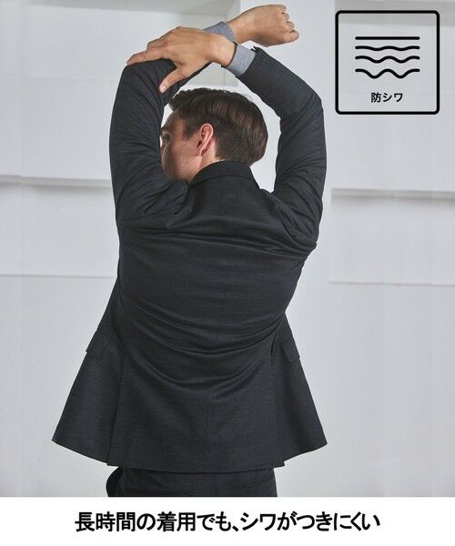 gotairiku / ゴタイリク テーラードジャケット | セットアップ対応【洗える/ストレッチ/シワになりにくい】ウォッシャブルジャージー セットアップジャケット_無地（25年モデル） | 詳細4