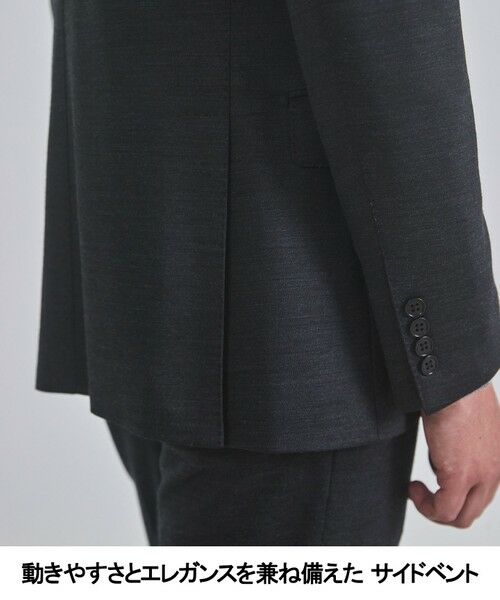 gotairiku / ゴタイリク テーラードジャケット | セットアップ対応【洗える/ストレッチ/シワになりにくい】ウォッシャブルジャージー セットアップジャケット_無地（25年モデル） | 詳細6