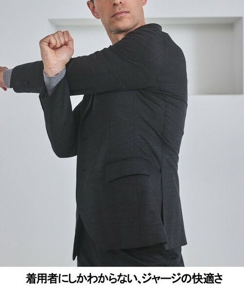 gotairiku / ゴタイリク テーラードジャケット | 新柄/セットアップ対応【洗える/ストレッチ/シワになりにくい】ウォッシャブルジャージー セットアップジャケット_柄(25年モデル) | 詳細6