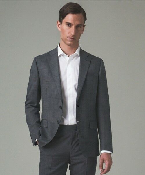 gotairiku/ゴタイリク セットアップ対応【洗える/ストレッチ/シワになりにくい】ZERO TRIA ウォッシャブルジャケット_ウール100% ライトグレー系8 BS(Sサイズ横幅大きめ) gotairiku/ゴタイリク セットアップ対応【洗える/ストレッチ/シワになりにくい】ZERO TRIA ウォッシャブルジャケット_ウール100% ライトグレー系8 BS(Sサイズ横幅大きめ)