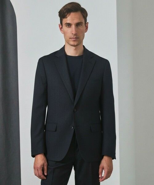 gotairiku/ゴタイリク セットアップ対応【洗える/ストレッチ/シワになりにくい】ZERO TRIA ウォッシャブルジャケット_ウール100% ネイビー系8 BS(Sサイズ横幅大きめ) gotairiku/ゴタイリク セットアップ対応【洗える/ストレッチ/シワになりにくい】ZERO TRIA ウォッシャブルジャケット_ウール100% ネイビー系8 BS(Sサイズ横幅大きめ)