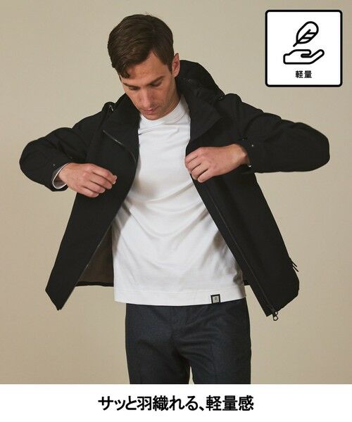 gotairiku / ゴタイリク その他アウター | 仕事で着られる【シワになりにくい/洗える/ストレッチ/吸水速乾】バブルテック フーデッドブルゾン | 詳細5