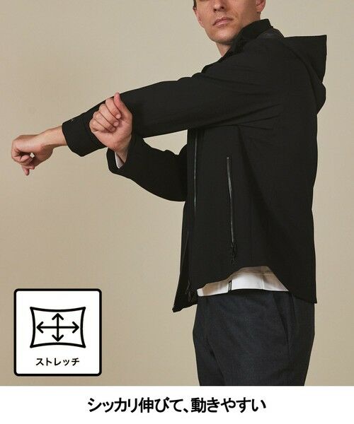 gotairiku / ゴタイリク その他アウター | 仕事で着られる【シワになりにくい/洗える/ストレッチ/吸水速乾】バブルテック フーデッドブルゾン | 詳細7
